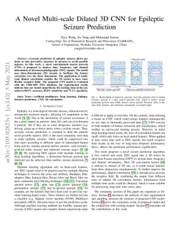 A Novel Multi-scale Dilated 3D CNN for Epileptic Seizure Prediction