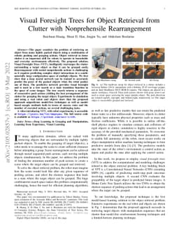 Visual Foresight Trees for Object Retrieval from Clutter with
  Nonprehensile Rearrangement