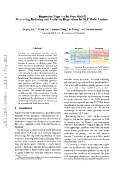 Regression Bugs Are In Your Model! Measuring, Reducing and Analyzing
  Regressions In NLP Model Updates