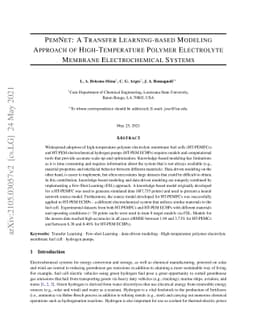 PEMNET: A Transfer Learning-based Modeling Approach of High-Temperature
  Polymer Electrolyte Membrane Electrochemical Systems