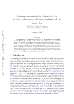 Consistent estimation of distribution functions under increasing concave
  and convex stochastic ordering