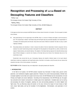 Recognition and Processing of NATOM