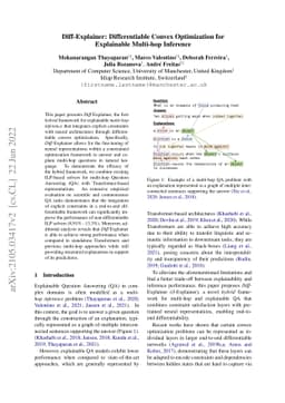 Diff-Explainer: Differentiable Convex Optimization for Explainable
  Multi-hop Inference
