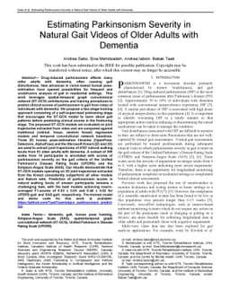 Estimating Parkinsonism Severity in Natural Gait Videos of Older Adults
  with Dementia