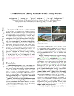 Good Practices and A Strong Baseline for Traffic Anomaly Detection