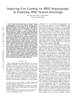 Improving Cost Learning for JPEG Steganography by Exploiting JPEG Domain
  Knowledge