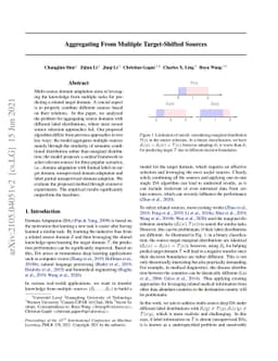 Aggregating From Multiple Target-Shifted Sources