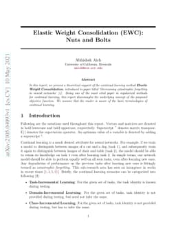 Elastic Weight Consolidation (EWC): Nuts and Bolts