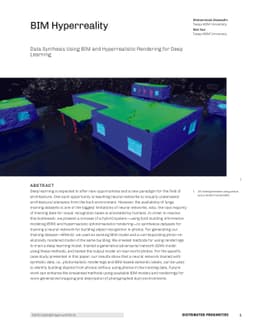 BIM Hyperreality: Data Synthesis Using BIM and Hyperrealistic Rendering
  for Deep Learning