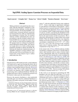SigGPDE: Scaling Sparse Gaussian Processes on Sequential Data