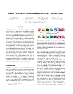 Towards Discovery and Attribution of Open-world GAN Generated Images