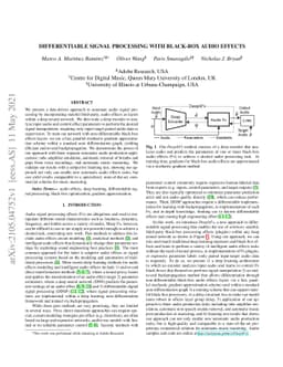 Differentiable Signal Processing With Black-Box Audio Effects