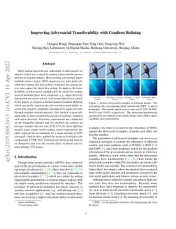 Improving Adversarial Transferability with Gradient Refining