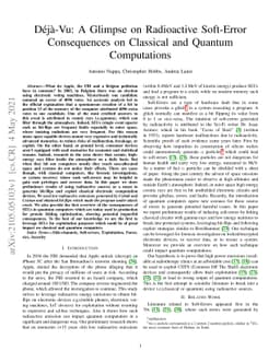 Deja-Vu: A Glimpse on Radioactive Soft-Error Consequences on Classical
  and Quantum Computations