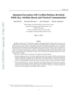 Quantum Encryption with Certified Deletion, Revisited: Public Key,
  Attribute-Based, and Classical Communication