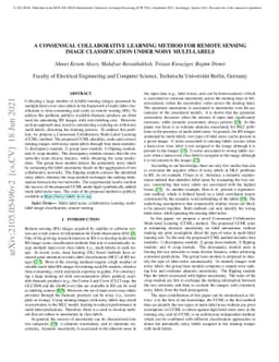 A Consensual Collaborative Learning Method for Remote Sensing Image
  Classification Under Noisy Multi-Labels