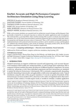 SimNet: Accurate and High-Performance Computer Architecture Simulation
  using Deep Learning