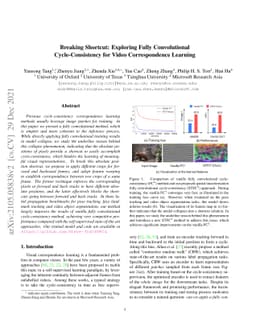 Breaking Shortcut: Exploring Fully Convolutional Cycle-Consistency for
  Video Correspondence Learning