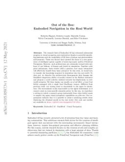 Out of the Box: Embodied Navigation in the Real World