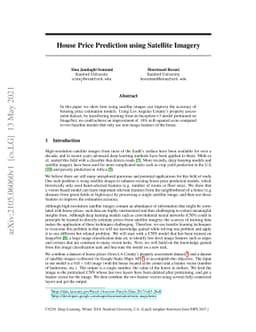 House Price Prediction using Satellite Imagery