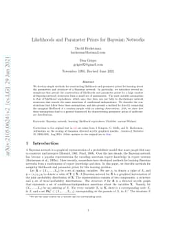 Likelihoods and Parameter Priors for Bayesian Networks