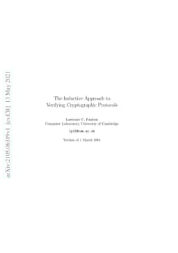 The Inductive Approach to Verifying Cryptographic Protocols