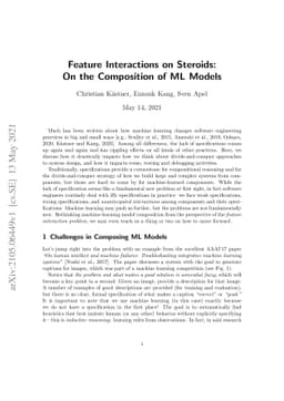 Feature Interactions on Steroids: On the Composition of ML Models