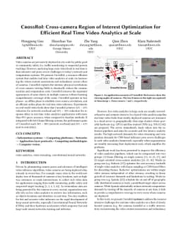 CrossRoI: Cross-camera Region of Interest Optimization for Efficient
  Real Time Video Analytics at Scale