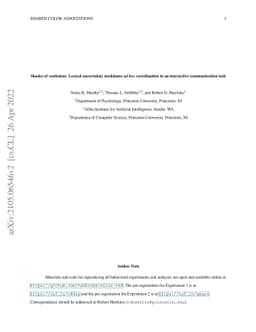 Shades of confusion: Lexical uncertainty modulates ad hoc coordination
  in an interactive communication task