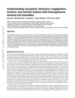 Understanding occupants' behaviour, engagement, emotion, and comfort
  indoors with heterogeneous sensors and wearables