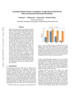 Learning Unknown from Correlations: Graph Neural Network for
  Inter-novel-protein Interaction Prediction