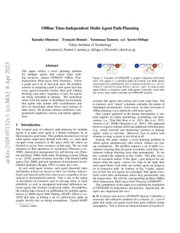 Offline Time-Independent Multi-Agent Path Planning