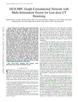 GCN-MIF: Graph Convolutional Network with Multi-Information Fusion for
  Low-dose CT Denoising