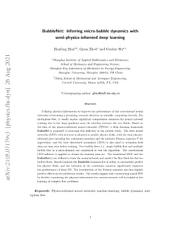 BubbleNet: Inferring micro-bubble dynamics with semi-physics-informed
  deep learning