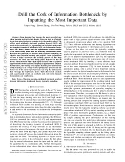 Drill the Cork of Information Bottleneck by Inputting the Most Important
  Data