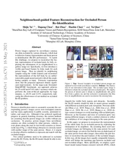 Neighbourhood-guided Feature Reconstruction for Occluded Person
  Re-Identification