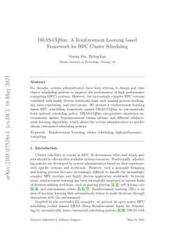 DRAS-CQSim: A Reinforcement Learning based Framework for HPC Cluster
  Scheduling