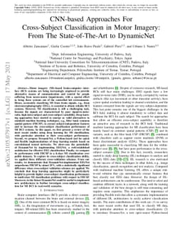 CNN-based Approaches For Cross-Subject Classification in Motor Imagery:
  From The State-of-The-Art to DynamicNet