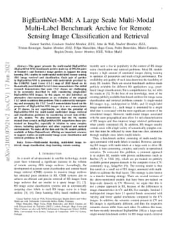 BigEarthNet-MM: A Large Scale Multi-Modal Multi-Label Benchmark Archive
  for Remote Sensing Image Classification and Retrieval
