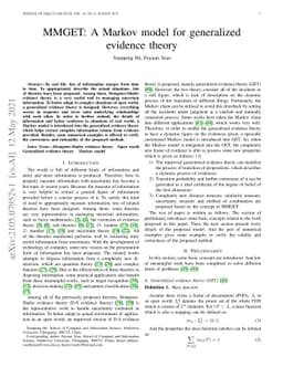 MMGET: A Markov model for generalized evidence theory