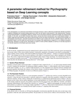 A parameter refinement method for Ptychography based on Deep Learning
  concepts