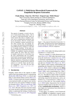 CoMAE: A Multi-factor Hierarchical Framework for Empathetic Response
  Generation