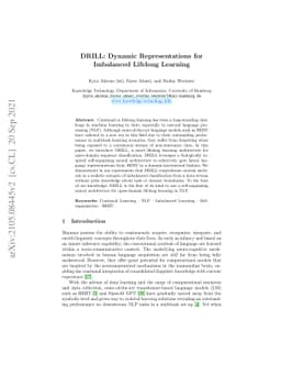 DRILL: Dynamic Representations for Imbalanced Lifelong Learning