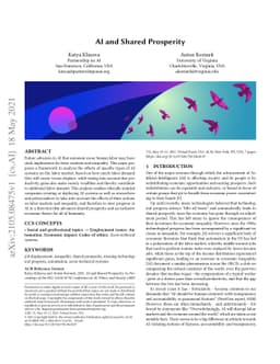 AI and Shared Prosperity