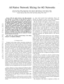 AI-Native Network Slicing for 6G Networks