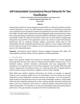 Self-interpretable Convolutional Neural Networks for Text Classification