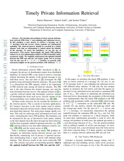 Timely Private Information Retrieval