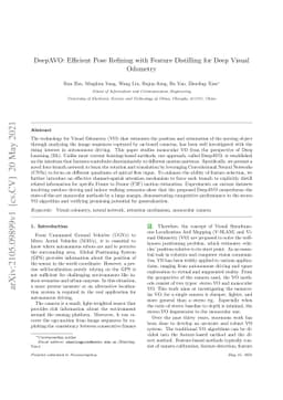 DeepAVO: Efficient Pose Refining with Feature Distilling for Deep Visual
  Odometry