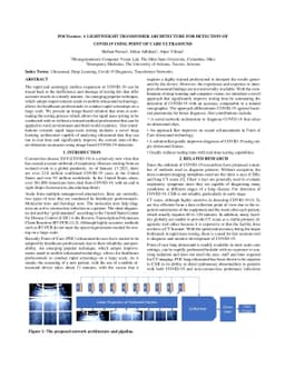 POCFormer: A Lightweight Transformer Architecture for Detection of
  COVID-19 Using Point of Care Ultrasound