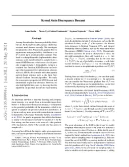 Kernel Stein Discrepancy Descent